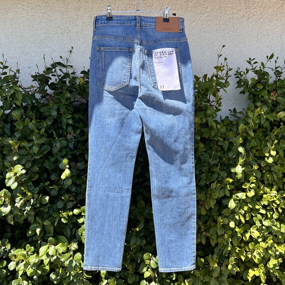Derek Lam 10 Crosby Eden High Waist Jeans Blue Denim Straight Leg Size 27 NWT - Picture 6 of 9